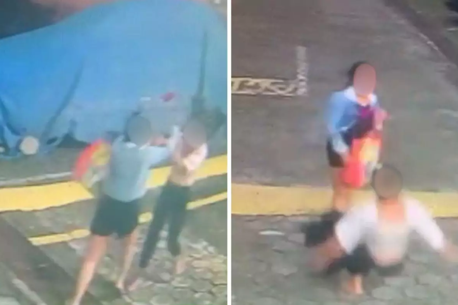Filha agride e joga mãe no chão durante discussão em condomínio de Praia Grande (SP)